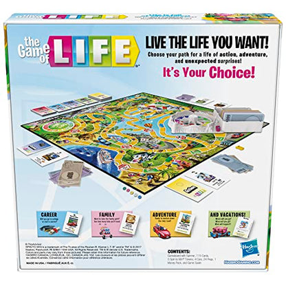 Hasbro Gaming The Game of Life Board Game, Family Games for Kids Ages 8+, Includes 31 Careers, Family Board Games for 2-4 Players, (Amazon Exclusive)