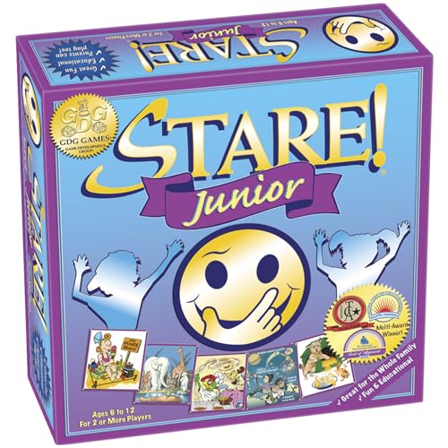 Stare Junior — The Award-Winning Game of Visual Recall, Where Fun Image Cards Challenge Kids’ Minds — Great for The Whole Family, Ages 6 & Up