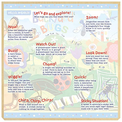 Baby Fanatics MasterPieces 48 Piece Jigsaw Puzzle for Kids - Hello, World Backyard Bugs - 11"x11" - style: Hello World-Backyard Bugs