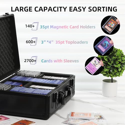 Toploader Storage Box for 3" x 4" 35PT Rigid Card (Large) | Hard Case, Dividers, Durable, Large Capacity, Ultimate Protection - size: Large
