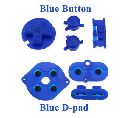 Silicone Rubber Conductive Button Pad with A B Power ON Off Buttons for Gameboy Color GBC (E) - color: E