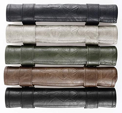 Forged Dice Co Scroll Dice Tray and Rolling Mat with Zippered Dice Holder - Storage Pouch Holds up to 14 Metal or Plastic Polyhedral Dice - Compatible with DND and Dungeons & Dragons Game Dice - color: Black