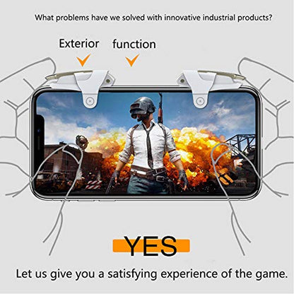 FSIGOM Mobile Controller,Aim Keys L1R1 and Gamepad Knives Out/Rules of Survival,Cellphone Game Trigger,Battle Royale Sensitive Shoot (Mobile Game Controller E) - color: Mobile Game Controller E