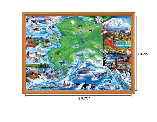 MasterPieces - 1000 Piece Jigsaw Puzzle, Alaska National Park, Fun for Adults, Family, Kids 19.25"x26.75" - style: Alaska