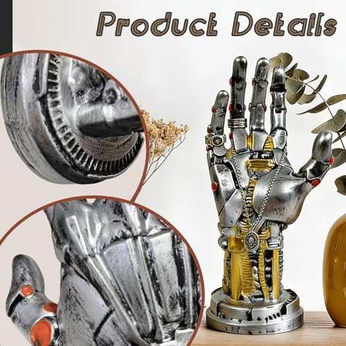 Gaming Controller Holder Stand, Cyberpunk Silverhand Mechanical Hand Modern Home And Game Room Decor, Perfect Resin Art Gift for Husband, Boyfriend