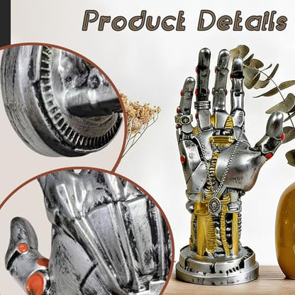 Gaming Controller Holder Stand, Cyberpunk Silverhand Mechanical Hand Modern Home And Game Room Decor, Perfect Resin Art Gift for Husband, Boyfriend