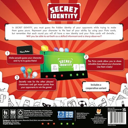 R&R Games Secret Identity Party Game for Adults and Kids | Perfect for Family Night