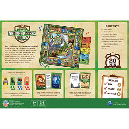 MasterPieces National Parks Opoly Jr. 보드 게임, 높이 34.3cm(13.5인치) - style: 국립 공원