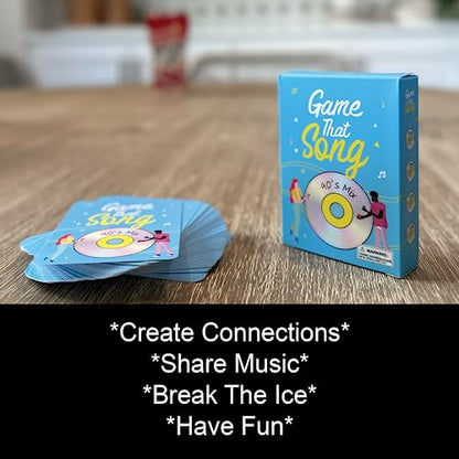 Game That Song 90's Mix Expansion - 50 New Cards - Music Card Game for Family, Adults, and Teens. Hilarious, Addictive, and Competitive Fun for Game Nights! - style: Retro