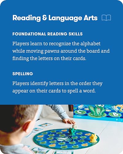 SimplyFun Lily Pond - Educational Game to Practice Early Reading and Spelling - an Engaging and Fun Toddler Game - 2 to 4 Players, Ages 4 & Up - style: Lily Pond