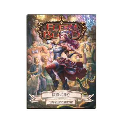 Dragon Shield | Flesh & Blood Art Sleeves | 100 CT - Smooth & Tough Premium TCG Sleeves | Compatible with Pokemon, One Piece & Magic the Gathering | Melody, Sing-Along - color: Red