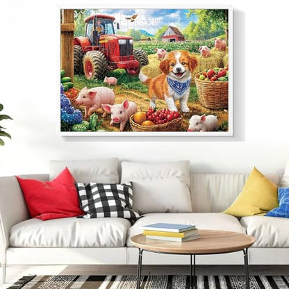 500 Piece Puzzles for Adults,Farm Dog Jigsaw Puzzles 500 Pieces | 500 Piece Puzzles for Adults,Farm Dog Jigsaw Puzzles 500 Pieces - style: Farm Dog