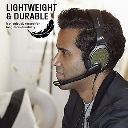 Drop + Sennheiser PC38X Gaming Headset — Noise-Cancelling Microphone with Over-Ear Open-Back Design, Velour Earpads, Compatible with PC, PS4, PS5, Switch, Xbox, Mac, Mobile, and More