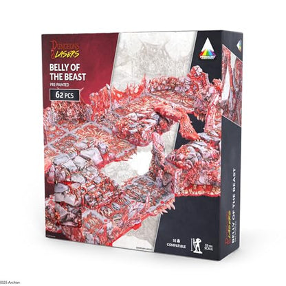 Dungeons & Lasers: PrismaCast Pre-Painted Terrain - BELLY OF THE BEAST: PRE-PAINTED