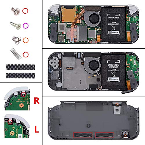 eXtremeRate Chameleon Purple Blue Glossy DIY Replacement Shell for Nintendo Switch Lite, NSL Handheld Controller Housing w/Screen Protector, Custom Case Cover for Nintendo Switch Lite - color: Chameleon Purple Blue