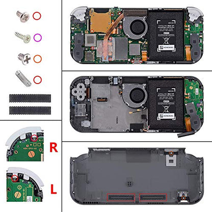 eXtremeRate Chameleon Purple Blue Glossy DIY Replacement Shell for Nintendo Switch Lite, NSL Handheld Controller Housing w/Screen Protector, Custom Case Cover for Nintendo Switch Lite - color: Chameleon Purple Blue