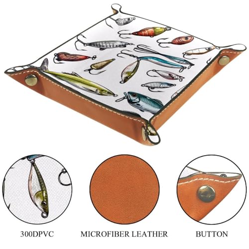Fishing Bait Dice Tray Dice Rolling Tray Folding Dice Holder for Dice Games, Like RPG, DND and Other Table Games - color: Multi 7