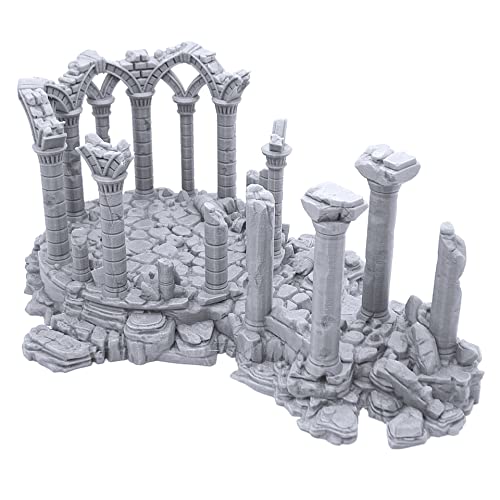 EnderToys Ancient Ruins - DND Terrain Scenery for Tabletop 28mm Miniatures Wargame