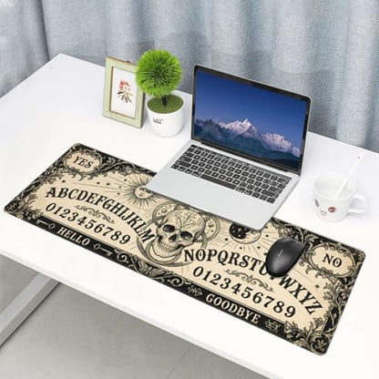 Extended Gaming Mouse Pad, Large Mouse Mat, XL Desk Pad for Keyboard and Mouse, Non-Slip Rubber Base & Stitched Edges for Gamer Office 31.5x11.8 in - color: 19