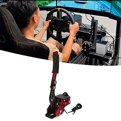 64 Bit USB PC Handbrake, Sim Handbrake Compatible for Logitech G27 G25 G29 T500 T300 Fanatecosw LFS Dirt Linear E Brake, Gaming Handbrake