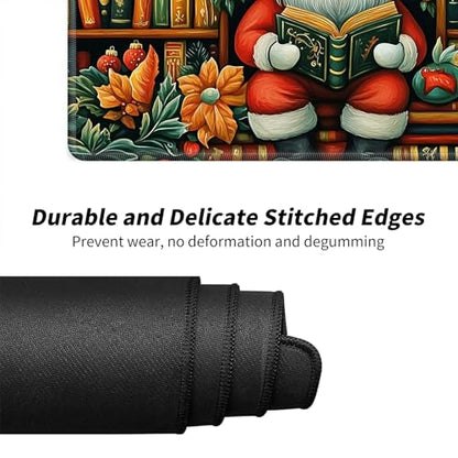 Old Man On Bookshelves for MTG & TCG Playmat Mouse Pad,BFDHGQZC 24" x 14" Game Mat for MTG/RPG/CCG Trading Card Game Playmats Table Mat Perfect for Card Games Video Games Computer Office - color: Old Man on Bookshelves