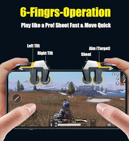 14 in 1 Mobile Phone Cooler for iPhone & Android Phones, Cell Phone Cooling Fan Radiator, 2pcs L2R2 Mobile Game Controller Triggers for PUBG/Free Fire/Call of Duty (Boy) - color: Boy