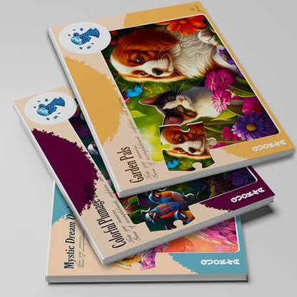 Large Piece Dementia Puzzles for Seniors - 3 Activities for Elderly | Cat, Dog, and Birds - Jigsaw Puzzles for Elderly - Dementia Activities for Adults - Alzheimers Puzzle Games and Gifts