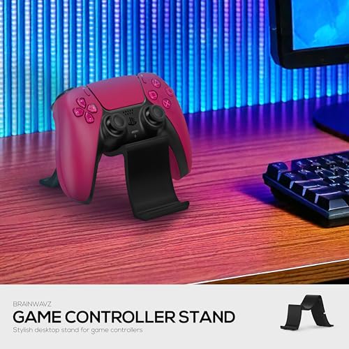 Desktop Game Controller Stand Holder – Stylish, Minimal Wave Design, Suitable for PS5, Xbox, Switch, PC & Retro Gamepads - by Brainwavz (UGDS11) - color: UGDS11