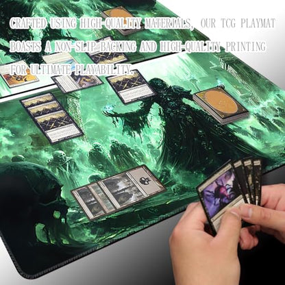 Board Game 14x24in MTG Playmat Compatible for OCG CCG RPG TCG Playmats (Legion of the Undead) - color: Legion of the Undead