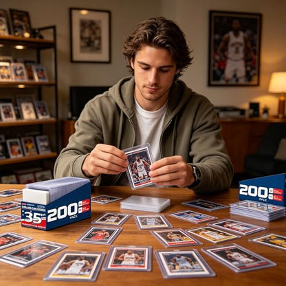 100 Toploaders, 35pt 3"x4" Clear Hard Plastic Card Sleeves (Only 100 Hard) | Fit 2.5" x 3.5" Trading Baseball Soccer Sports Cards, Kpop Photocard, Game Cards, HD, Anti-Scratch for Collection & Display - size: 100 Hard Sleeves + 0 Soft Sleeves