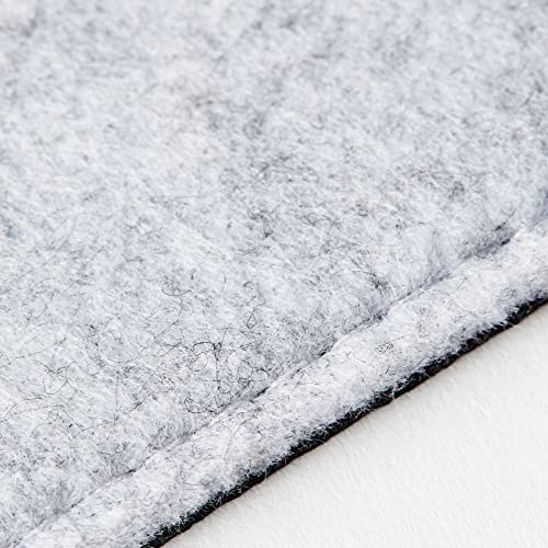 Premium Felt Desk Mat | Small 12" x 27.5" | Multifunctional Desk Pad for Home Office | Light Gray - color: Light Gray, size: 12" x 27.5"