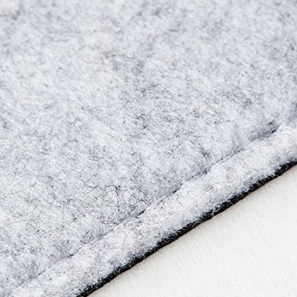 Premium Felt Desk Mat | Small 12" x 27.5" | Multifunctional Desk Pad for Home Office | Light Gray - color: Light Gray, size: 12" x 27.5"