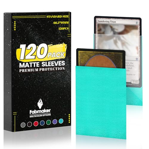 120Pack Card Sleeves for Trading Cards,Matte Card Sleeves Deck Card Covers | Deck Card Protectors, Standard Perfect Shuffling, Baseball Card,Sports Cards,Game Card, 66x91mm, Mint Green - color: Mint Green, size: 120 pack Card Sleeves