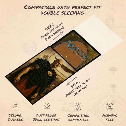 The Last Caesar - MTG Card Sleeves, 104ct, Standard Size, Smooth | Perfect for Double Sleeving, Smudge Resistant Matte Back, Standard 66x92mm - Compatible with Magic The Gathering & TCG Cards - color: The Last Caesar, size: Smooth