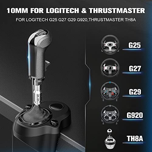 aikeec USB American Truck Simulator Shifter, Gearshift Knob Fit for ATS & ETS2 Games, PC Sim Racing Shifter Compatible with Logitech G27 G29 G920 Thrustmaster TH8A Fanatec - size: ats shifter 1