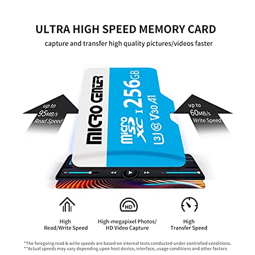Micro Center Premium 256GB microSDXC Card, Nintendo-Switch Compatible Micro SD Card, UHS-I C10 U3 V30 4K UHD Video A1 Flash Memory Card with Adapter (256GB) - size: U3 A1 - 256GB