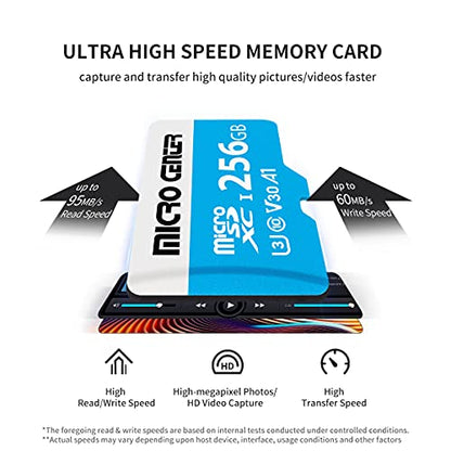 Micro Center Premium 256GB microSDXC Card, Nintendo-Switch Compatible Micro SD Card, UHS-I C10 U3 V30 4K UHD Video A1 Flash Memory Card with Adapter (256GB) - size: U3 A1 - 256GB