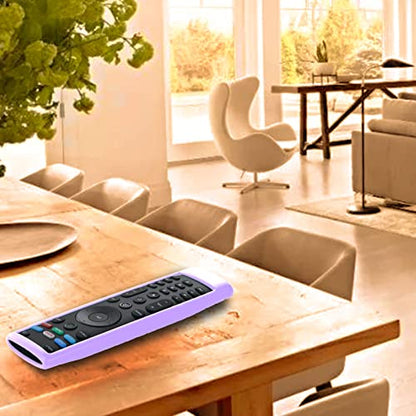 Cover for Vizio Remote, Compatible with Vizio Remote Case XRT136 / XRT140 D Series Universal Smart TV Control Replacement Silicone Skin Sleeve Glow in The Dark - color: Glow Lilac Purple