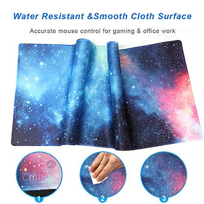 XXL Professional Large Mouse Pad & Computer Game Mouse Mat (35.4x15.7x0.1IN, 90x40 sky002) - color: 90x40 sky002, size: 35.4x15.7x0.1IN