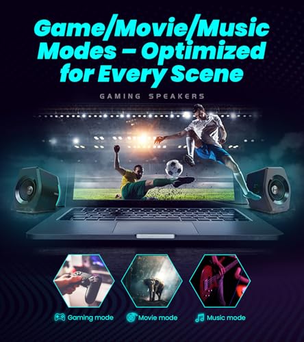 Edifier Hecate RGB Gaming Speakers, 32W Peak Power, Bluetooth, Pink | Game/Movie/Music Modes, 12 RGB Lighting Effects, Compact Design for PC/PS4/Desktop, 2.75" Full-Range Drivers - color: pink