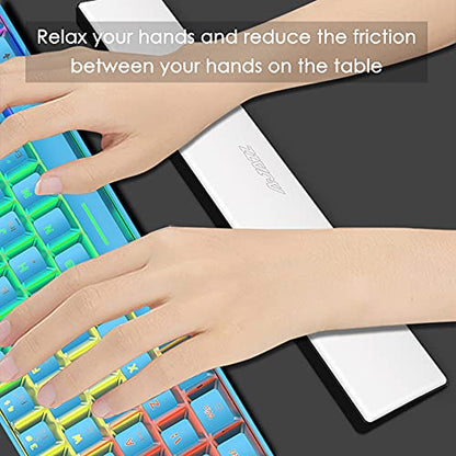 60% Mechanical Keyboard and Mouse Combo,Ergonomic Wrist Rest,6400 DPI Optical&65g Lightweight RGB Mouse,Compact Mini 62 Keys Chroma 20 Rainbow Backlit,Quiet Linear Switch for PC/Mac (Blue)