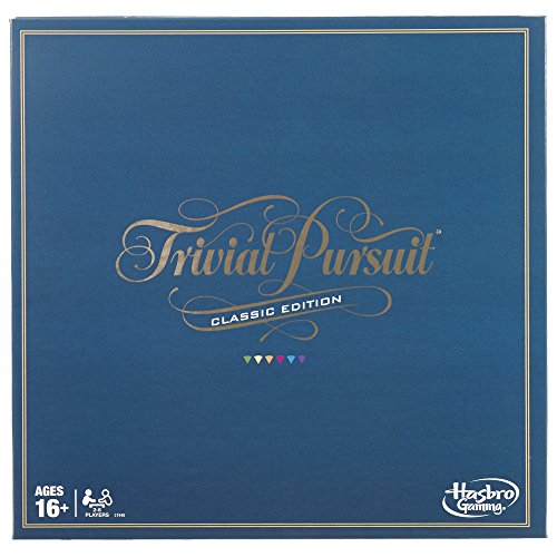 Trivial Pursuit Classic Edition Board Game for Adults and Teens Ages 16 and Up, Trivia Game for 2-6 Players