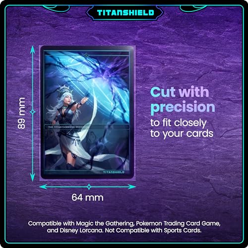 TitanShield | Clear & Transparent Inner Sleeves | 1000 ct| Perfect Fits Card Sleeves | Compatible with Pokémon TCG Trading Cards, MTG Magic The Gathering, One Piece | For Double Sleeving. - size: 1000 ct