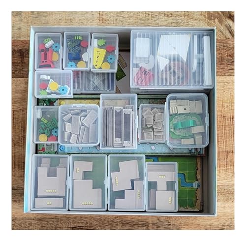 PRODUCT80 BitsBins Organizer for World Wonders Board Game, Organizes Cards and Tokens Easily and Fits in Game Box, Board Game Accessories for Components World Wonders