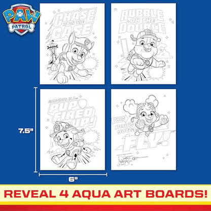 Paw Patrol Aqua Art, Color 4 Reusable Aqua Art Pages with a Water Pen, Reusable No-Mess Toddler Activities, Water Reveal Activity Book, Paw Patrol Toy, Toddler Travel Activities, Kids Travel Toys - style: Paw Patrol