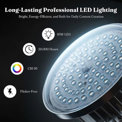 Softbox Lighting Kit 20"x20" with Remote Control, 2 Pack Photography Lighting Kit with Adjustable LED Light, 3000K-7500K Studio Lights for Product Photography, Live Streaming, Video Recording - size: 20''x20'' 2PK