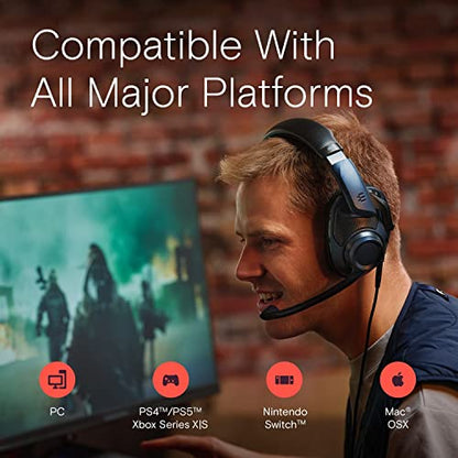 EPOS H6Pro Open Acoustic Gaming Headset with Mic – Lightweight Headband, Comfortable & Durable Design – Compatible with Xbox, PS4/PS5 & PC/Windows – Black | Lightweight Headband, Durable Design, Compatible with Xbox