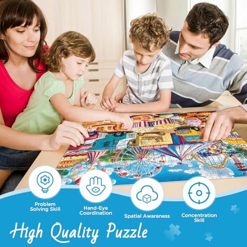 500 Pieces Puzzles for Adults, Amusement Park Jigsaw Puzzle - style: Amusement Park