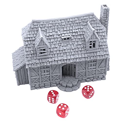 Perfectly Normal House by Printable Scenery, 3D Printed Tabletop RPG Scenery and Wargame Terrain 28mm Miniatures