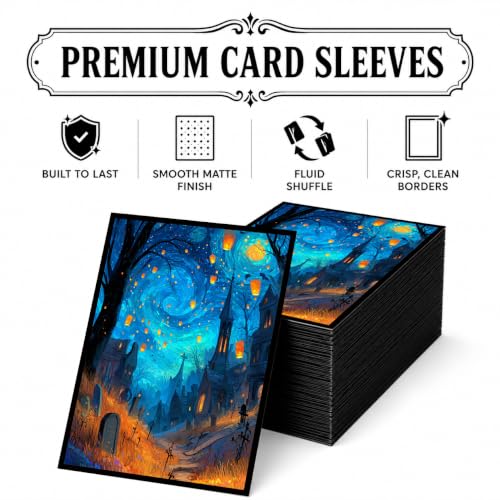 MTG Card Sleeves Matte -100 PCS Trading Card Game, Size 2.6 x 3.6 inches, Suitable for All TCG Card Games Protective (Starlit Path) - color: Starlit Path